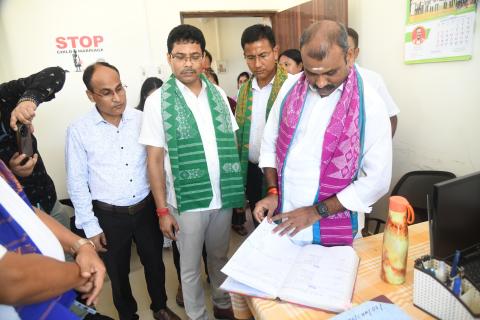 Dr. L. Murugan visits Model Anganawadi centre in Chirang, Assam